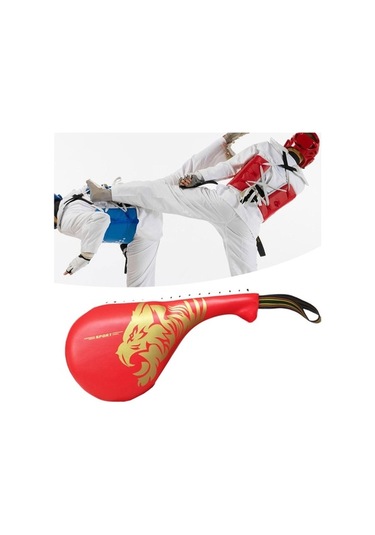 Pazly Suntek Profesyonel Taekwondo Kick Pad - Karate Boks Antrenman Kırmızı Kırmızı