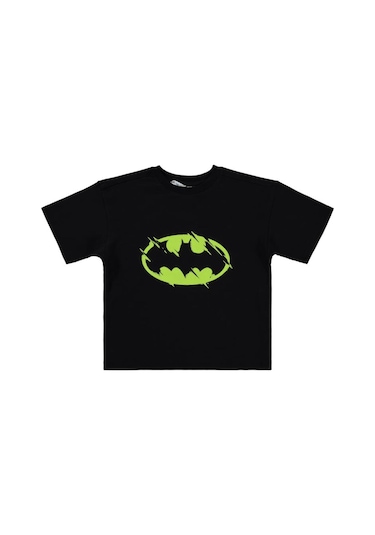 Batman Baskılı 6-9 Yaş Tişört Siyah