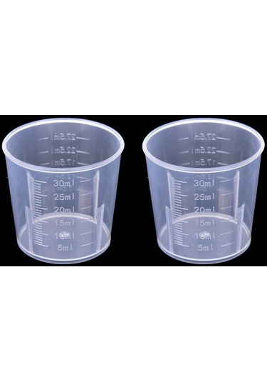 Jms Pişirme Kabı Sıvı Ölçüsü Jugcup Konteyneri İçin Şeffaf Plastik Dereceli Ölçüm Kabı 50ml 1