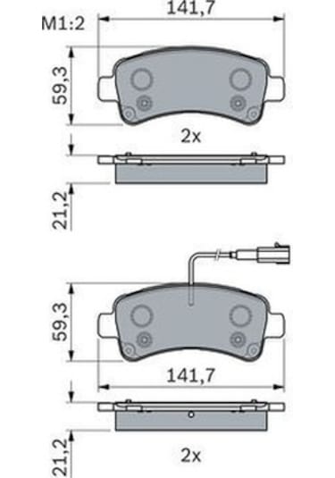 Citroen Jumper 2.0hdi 2015-2023 Bosch Arka Balata