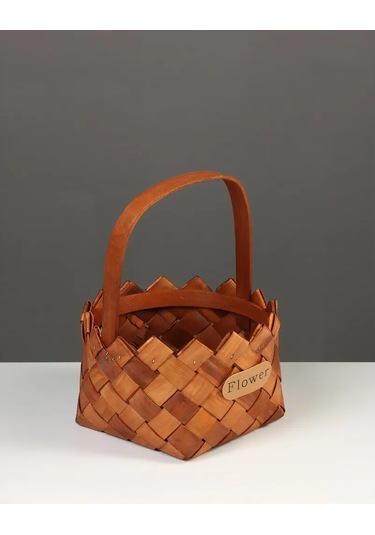 Simalend Örgü Sepetim Seti 430137467 Kahverengi