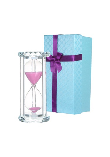 Wezone Renkli Kum Saati - 30 Dakika Zamanlayıcı, Ofis & Ev Dekorasyonu, Hediye Seçeneği Kırmızı