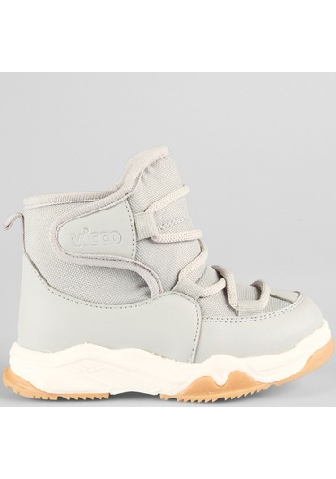 Vicco Bull Phylon Kauçuk Taban Ortopedik Çocuk Kar Botu Gri