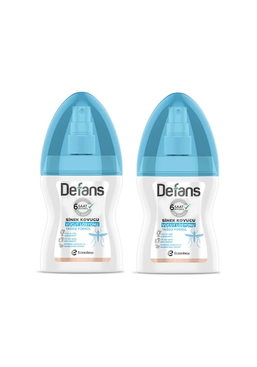 Defans Yağsız Formül Sinek Kovucu Vücut Losyonu 2 x 100 ML