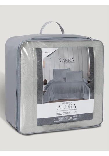 Yatak Örtüsü Alora Pastel Renkli, Yumuşak Ve Zarif Görünümlü Taş