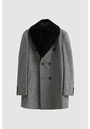 Ds Damat Regular Fit Gri Yakası Çıkartılabilir Kürklü Kaban 9HF08ORT10004 Gri Ds Damat Regular Fit Gri Yakası Çıkartılabilir Kürklü Kaban 9HF08ORT10004 Gri