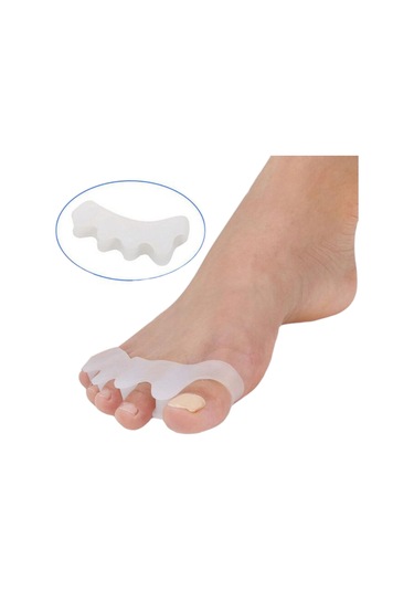Akestoria Med Silkonlu Beş Parmak Bunyon Ayak Parmak Düzeltici Ve Kemik Koruycu Fc-020 Standart