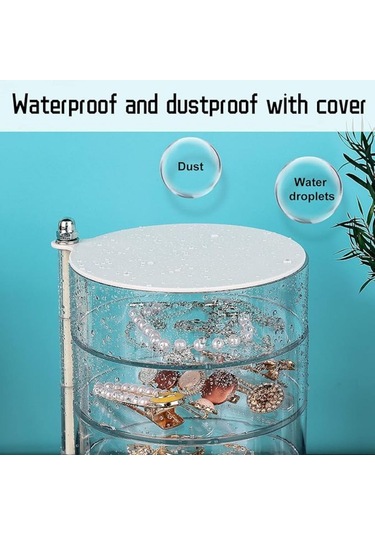 Saç Aksesuarları Düzenleyici Şeffaf 3 Katlı Akrilik Düzenleyici Kız Saç Tokası İçin Katmana Göre Sınıflandırarak Saklama Kutusu Saç Aksesuarları Bilezikler Yüzükler Bilezikler İçin Şeffaf