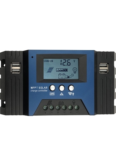 Pazly 12/24v Mppt Güneş Şarj Kontrol Cihazı, Otomatik Odaklama, 30a, 4 Yönlü Usb Çıkışı