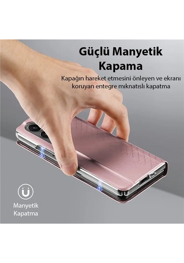 Dux Ducis Samsung Uyumlu  Z Fold5 Bril Series Premium Deri Kılıf