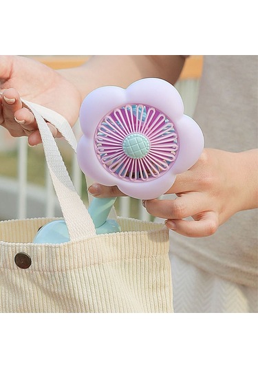 Taşınabilir Çiçek Masa Vantilatörü, Küçük Vantilatör Pembe