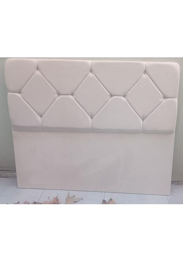 Dk Baklava Model Baby Face Kumaş El Yapımı Çift Kişilik Başlık Krem 150 CM