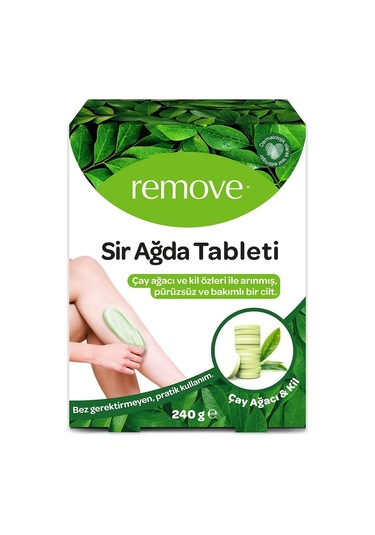 Remove Çay Ağacı ve Kil Özlü Sir Ağda Tableti 240 G