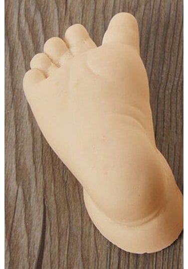 Küçük İzler 3 boyutlu bebek ayak izi heykeli seti