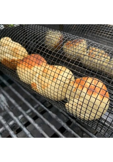 Fortunelane Büyük Boy 30cm Kamp Izgarası - Dayanıklı Dış Mekan Barbekü Ağı