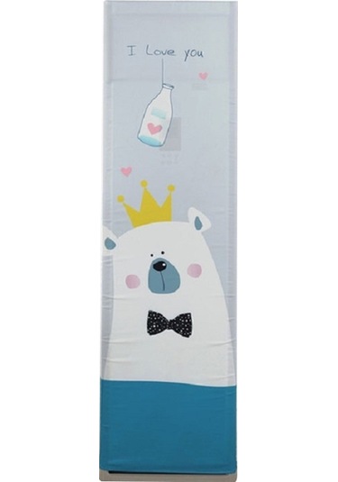 Sones Basit Dikey Dolap Tipi Her Şey Dahil Klima Kumaş Toz Kapağı, Boyut: 180x55x35cm, Stil: Yeşil Bitki