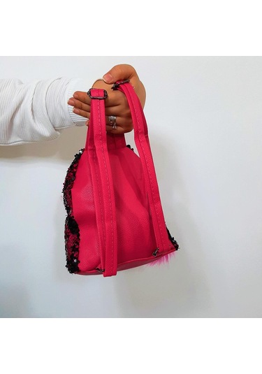 Fiyra Crn Fuşya Pullu Kız Çocuk Sırt Çantası 16cmx20cmx10cm Fuşya