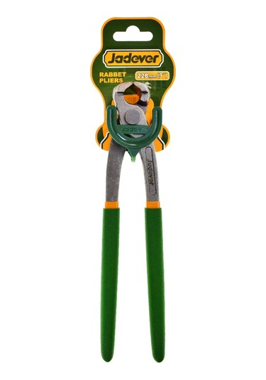 Jadever Rabbet Pense, 228mm, Yeşil Saplı Metal Kerpeten