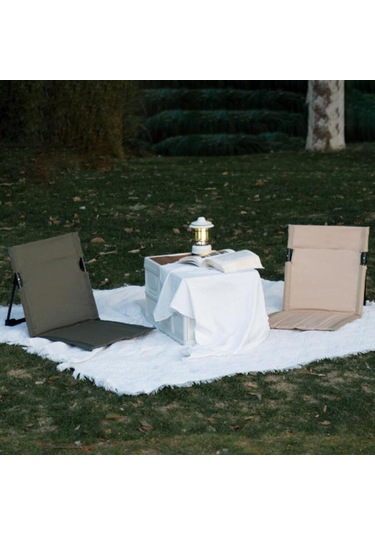 Dolıty Sırt Destekli Kat Sandalye Plaj Katlanmış Koltuk Yeşil Çok Renkli