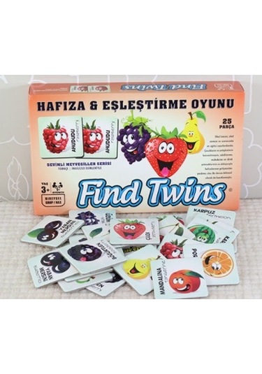 Find Twins Sevimli Meyvecikler Serisi-25 Parça Hafıza-eşleştirme