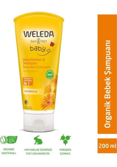 Weleda Calendula Organik Saç Ve Vücut Şampuanı 200 ML