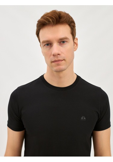 Karaca Erkek Modern Fıt Tişört-siyah 11.25s.06.623 Siyah