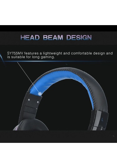 Kangvka Mavi Kafaüstü Kulaklık, 3.5mm Jak İle Bağlanır - Ps4, Xbox, Bilgisayar Ve Dizüstü İçin Oyun Kulaklığı