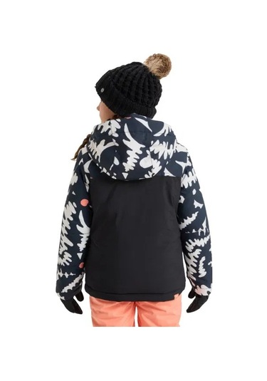 Roxy Galaxy Gırl Jk Kız Çocuk Anthracite - Plaid 2 Snowboard Ceketi Ergtj03200-6457 Siyah
