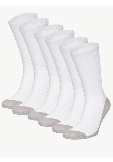 Dzen&socks Beyaz Üst Renkli Ve Gri Tabanlı Çoraplar 478567023 Beyaz