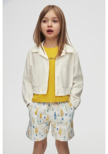 Nk Kids Sharp Kız Çocuk Şort 58515 Ekru