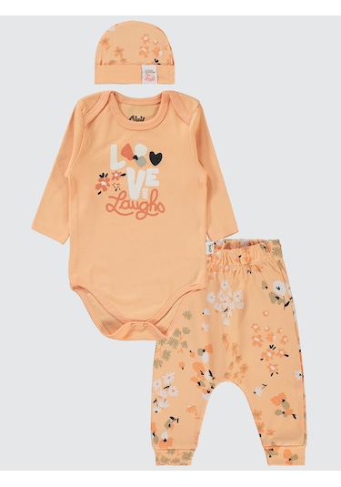 Civil Baby Kız Bebek 3'lü Takım 6-18 Ay Somon SOMON