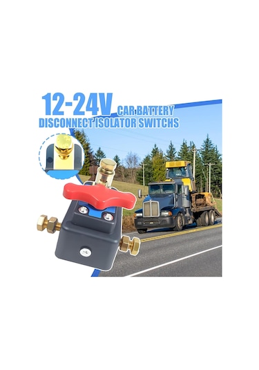 Shineyee 12v-24v Akü Kesici Anahtarı - Bot, Karavan, Tekne Ve Rovarlar İçin Tepe Montajlı Güç Kontrolü, Kısa Devre Korumalı, Tek Tıklamayla Güç Kapatma Fonksiyonu