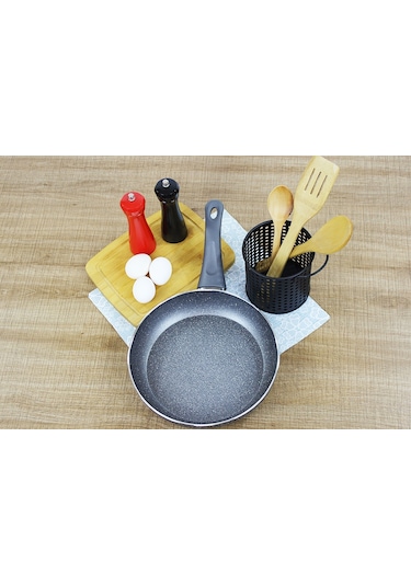 Eminox Tek Kulplu  Granit Tava 24 CM