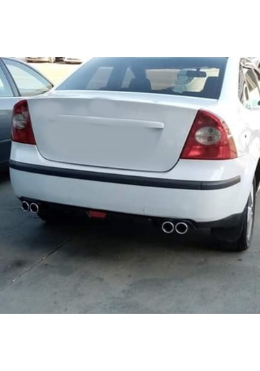 Ford Focus 2 Uyumlu Body Kit Difüzör 4 Çıkış Siyah Yuvarlak
