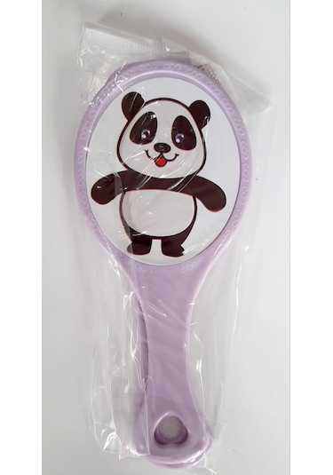 Çocuk Panda Saplı Ayna ve Tarak Seti