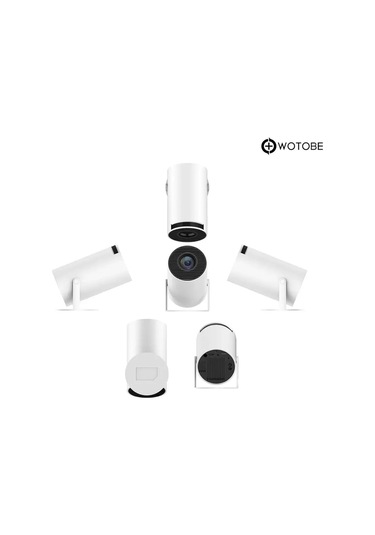 180 Derece Ayarlanabilir Taşınabilir Kablosuz 2.4g 5g Wifi Ultra Hd Taşınabilir Projektör