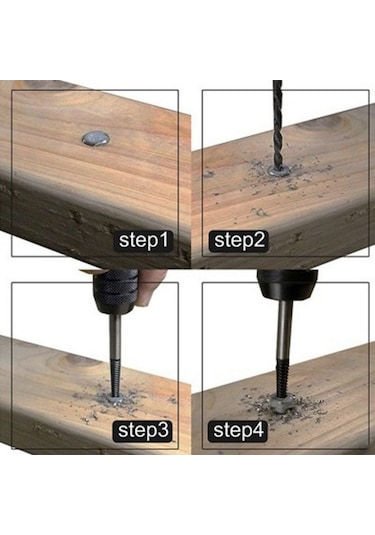 Pazly 6 Adet Vida Çıkarıcı Tırtıklı Dişli Kare Kafa Takımı