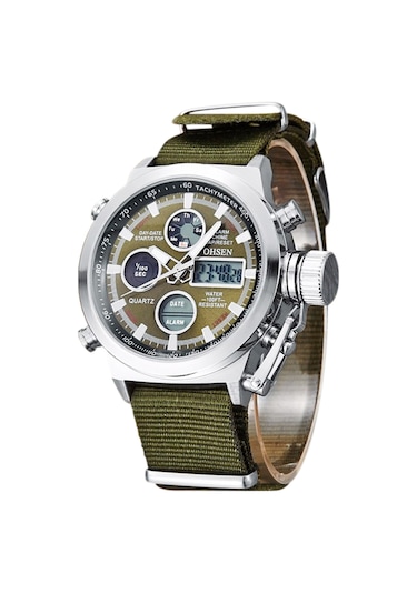 Leezsing Ohsen Erkek Moda Spor Dijital Saatler Su Geçirmez Işıklı Eller Kuvars Kol Saati