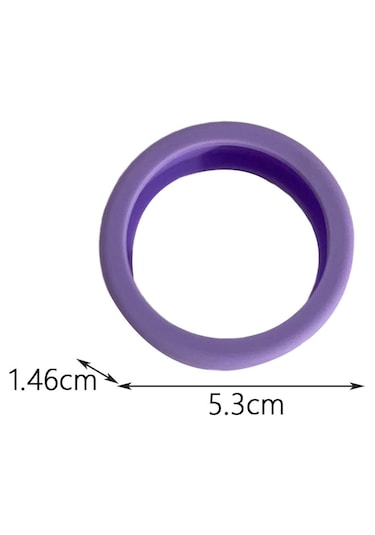 Homyl 8 Adet Bagaj Tekerlekleri Kapakları 2.09 '' Çap Mor Mor