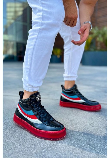 Ch973 - Majesty Kt Erkek Bot Sıyah Çok Renkli