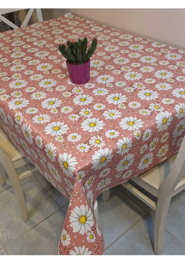 Elyaflı Pvc Muşamba - Desenli Silinebilir Masa Örtüsü Fnt1257-3 Çok Renkli