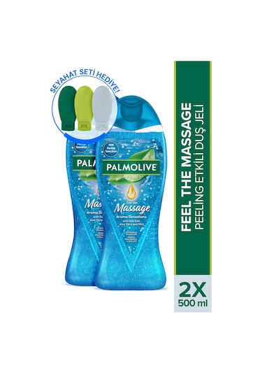 Palmolive Aroma Sensations Feel The Massage Banyo Ve Duş Jeli 500 ml X 2 Adet + Seyahat Kiti Hediye
