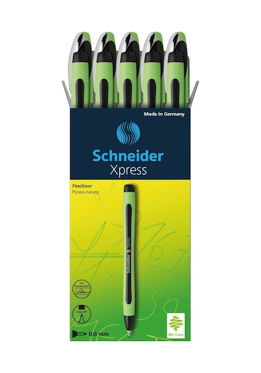 Schneider Xpress Fineliner 0.8 Mm Fiber Uçlu Kalem Siyah 10 Adet