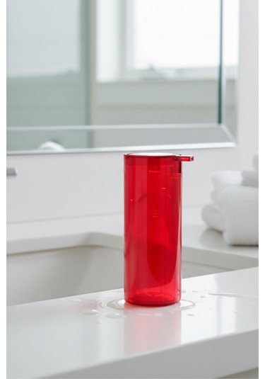 Kırmızı Akrilik Sıvı Sabunluk 250 Ml Kırmızı