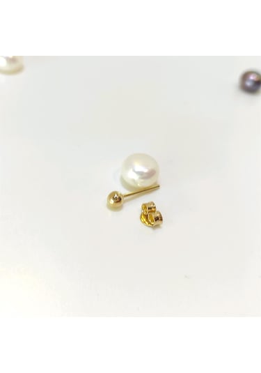 Altın Ürünler 3.5 MM Tekli Top Küpe 14 Ayar