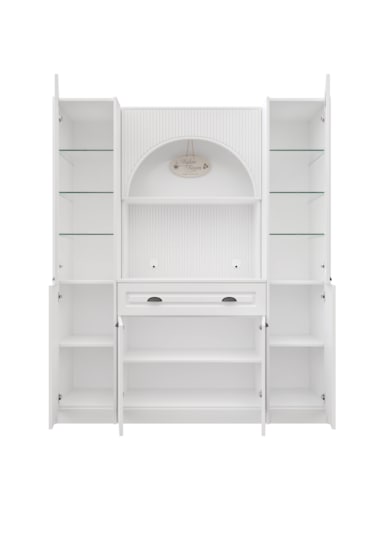 Guneystore Armoni Black Maxi Kahve Köşesi Komple Mdf Beyaz