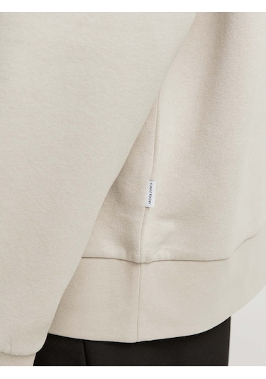 Jack & Jones Bradley Erkek Bej Polo Sweatshirt 12278586-mbm Krem