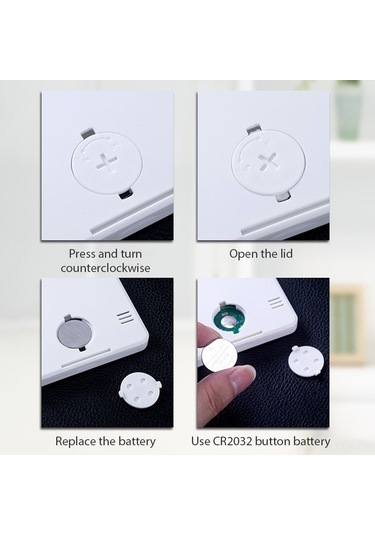 My Topped Mini Beyaz Dijital Oda Termometre Nemölçer -10c/70c, %20-99% Rh, Pil Dahil