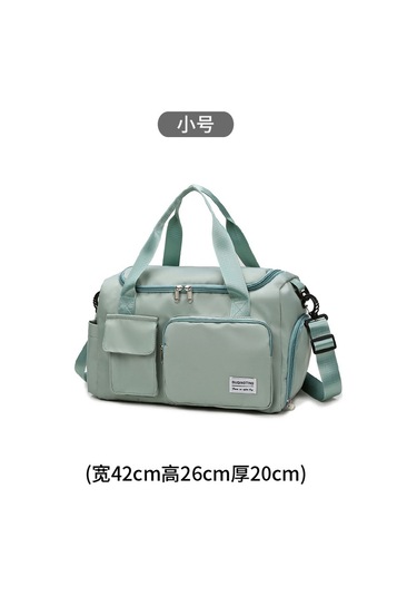 Kısa Yolculuk Erkekler Ve Kadınlar İçin Büyük Kapasiteli Islak Ve Kuru Spor Spor Çantası Yeşil Trompet Yeşil