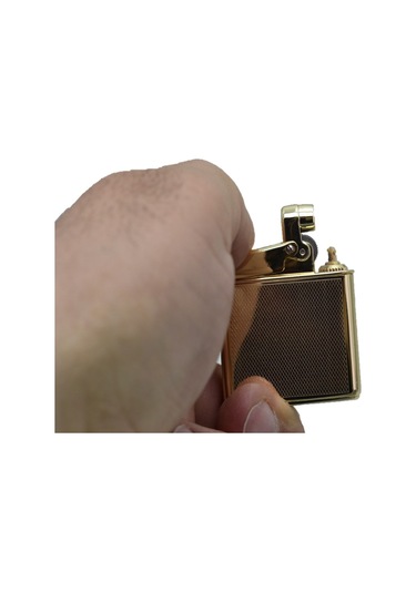 Promise Benzinli Çakmak Muhtar Çakmağı Altın Renk